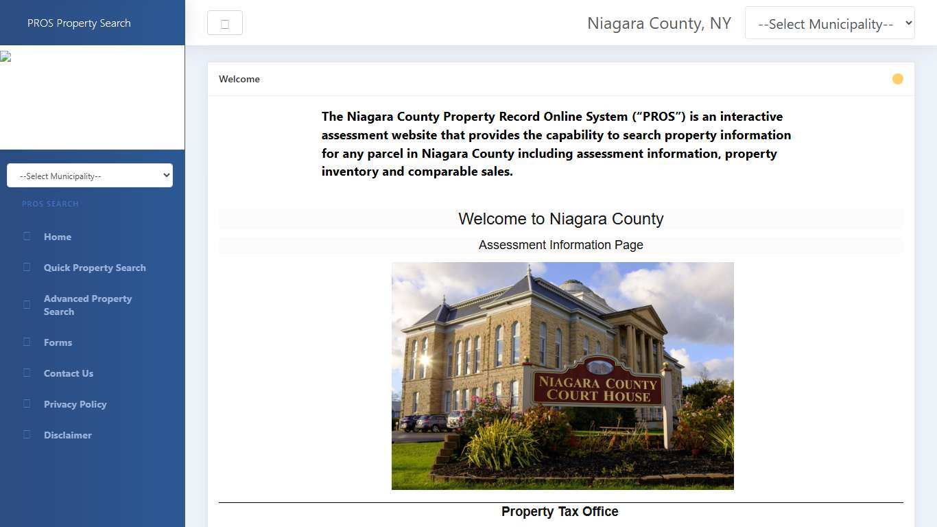 Niagara County - Assessment Search Online - PROS v1.0.0