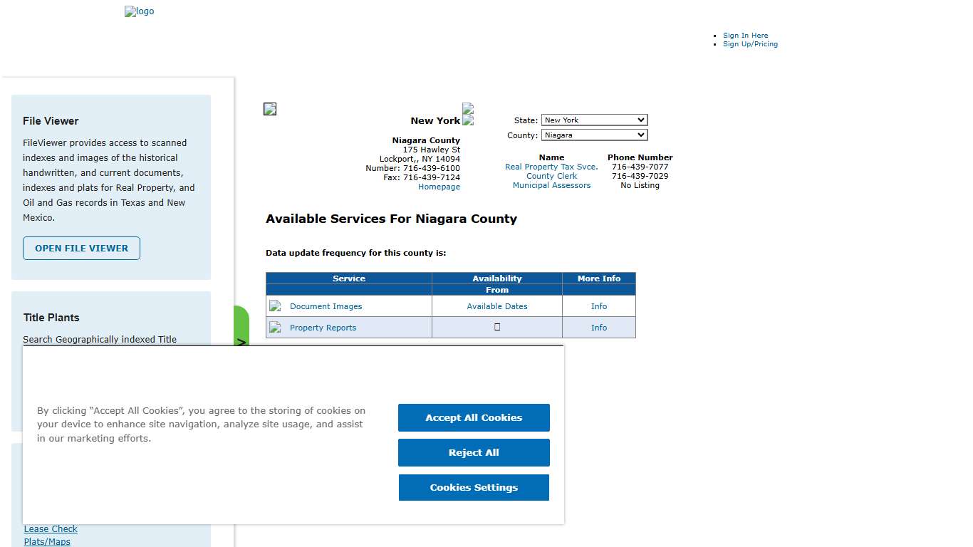 Search Niagara County Public Property Records Online CourthouseDirect.com