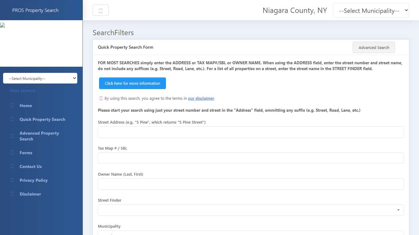 Niagara County - SearchFilters - PROS v1.0.0